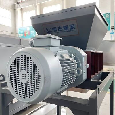 Δυνατότητα επεξεργασίας 3000-10000KG/D Τροφικά απόβλητα θρυμματιστή με υπερφόρτωση προστατευτικό κινητήρα και υψηλής απόδοσης ασφάλειας